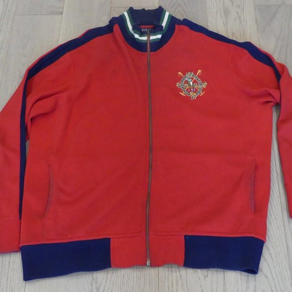 Ralph Lauren Polo & Co New York Finest Quality Red XLarge Zip up Jacket - Picture 2 of 7